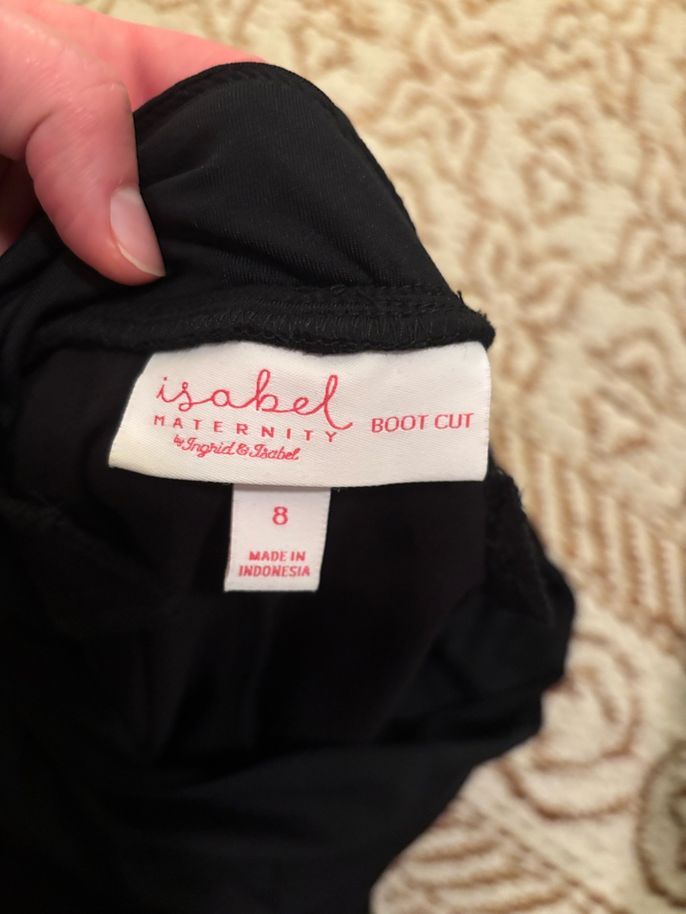 Isabel Maternity Bootcut Leggings Size 8 NWT - Picture 6 of 7